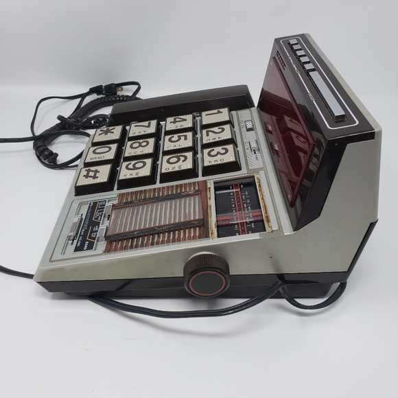 Phone Tech Telephone Alarm Clock Radio Vintage - Picture 10 of 16